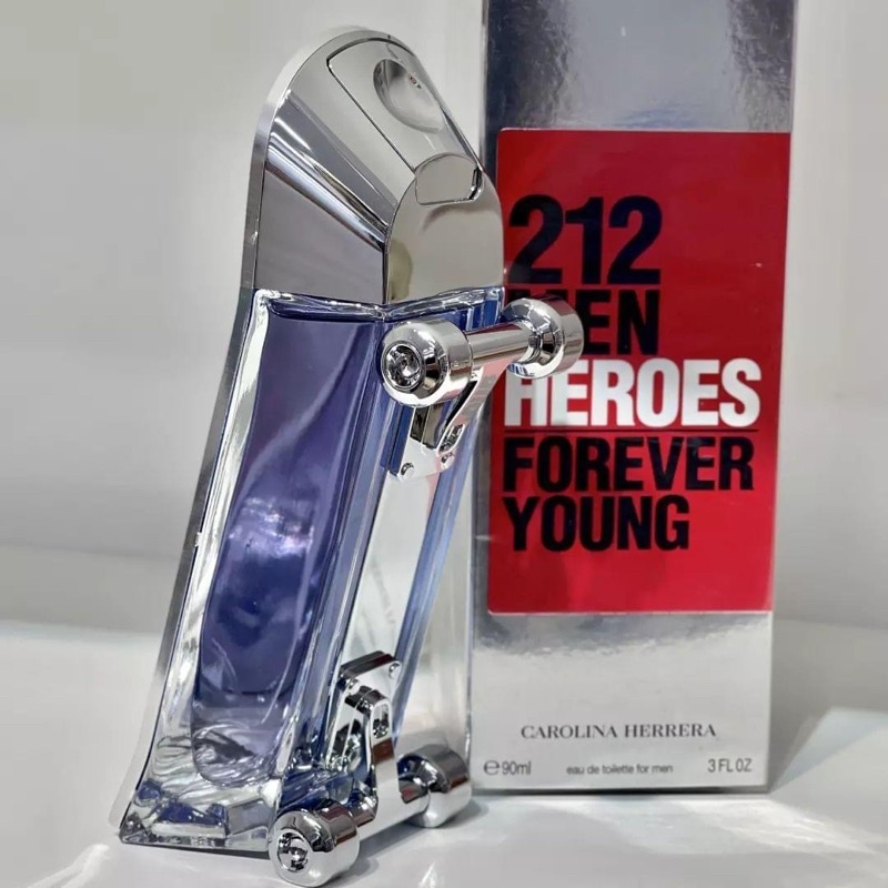 212 Men Heroes Forever Young EDT - mùi hương táo bạo, phóng khoáng, tôn vinh sự tự do và khát vọng tuổi trẻ.